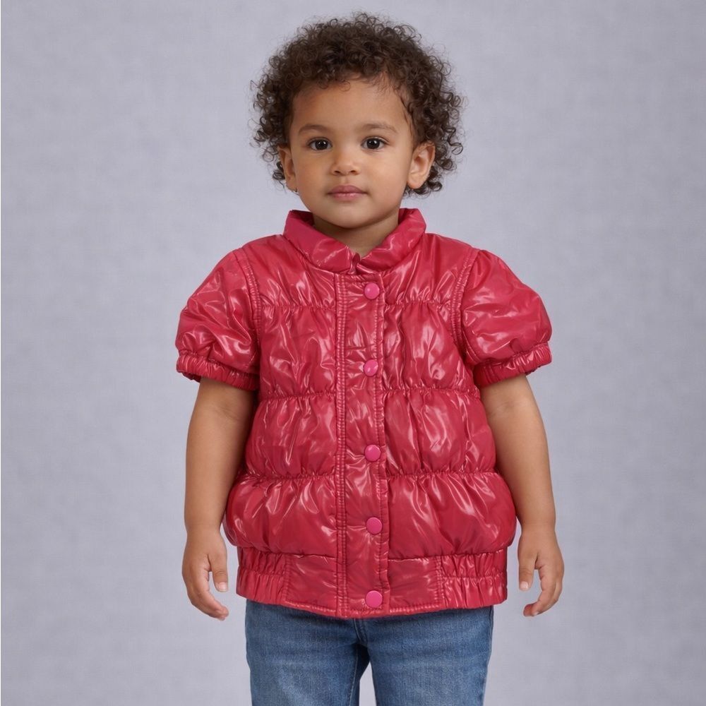KoalaβKidsΒ PinkβPufferβVestβJacketβSizeβ2T